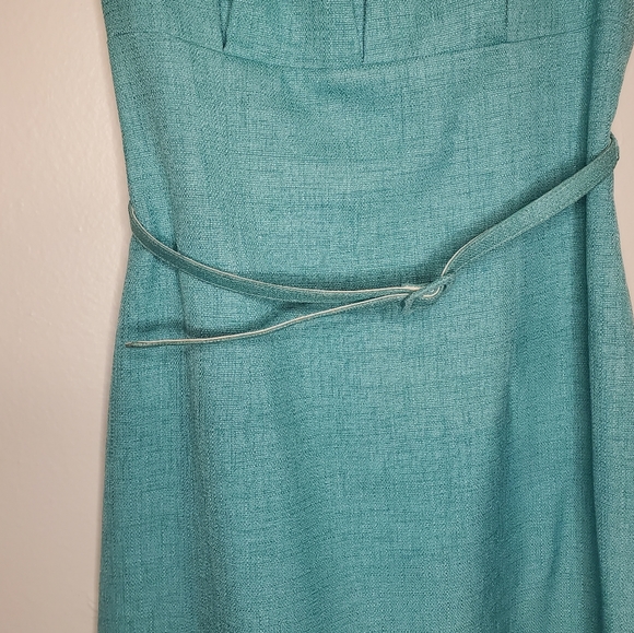 David Meister Aqua Blue Midi Dress - Picture 3 of 16